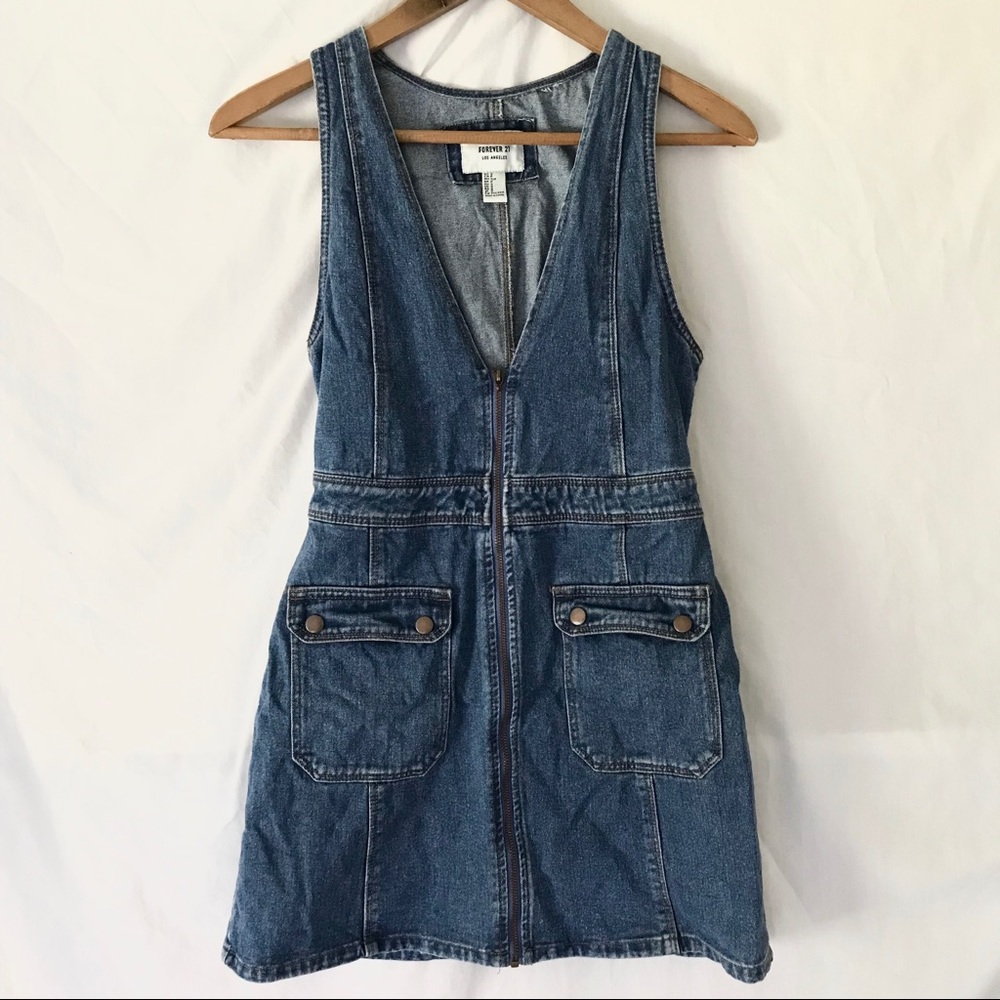 ✨3 for $16 Forever21 Denim Dress - Picture 3 of 8